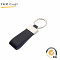 Top Sale Blank Metal PU Leather Keychain for Wholesale